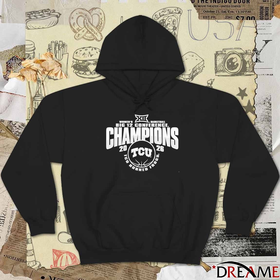 Back To Back Big 12 Champions TCU Horned Frogs Women’s Basketball 2026 t-shirt
