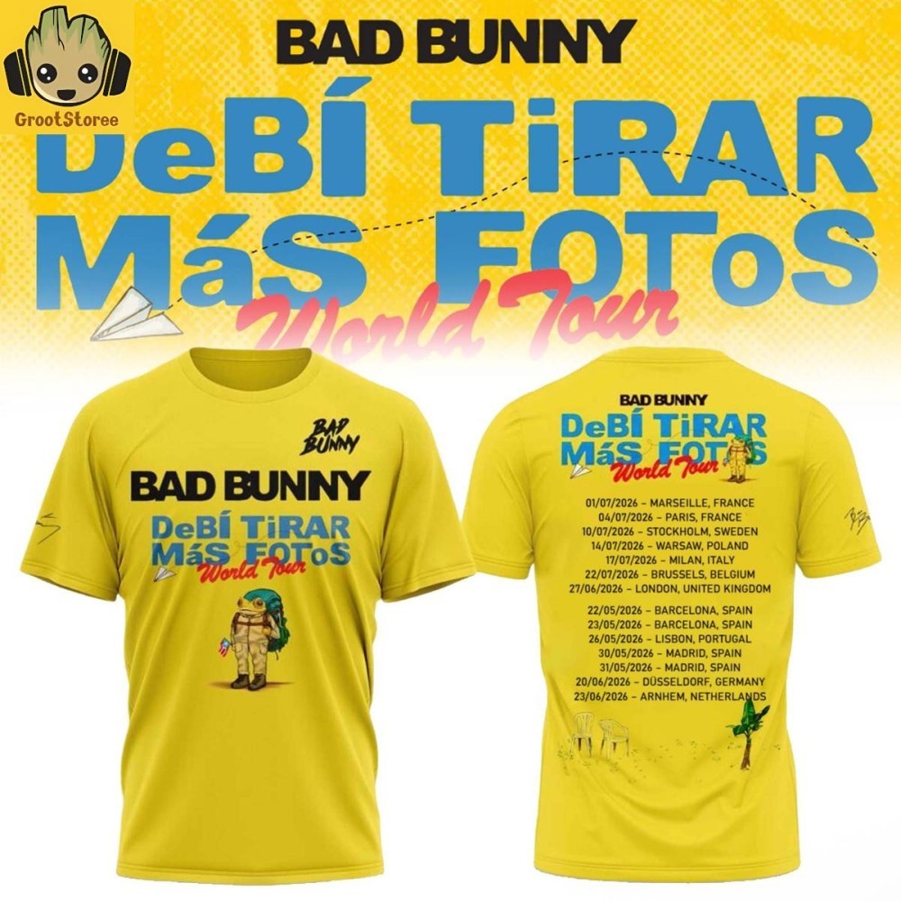 Bad Bunny Debi TiRAR MsS FOToS World Tour 2026 Shirt