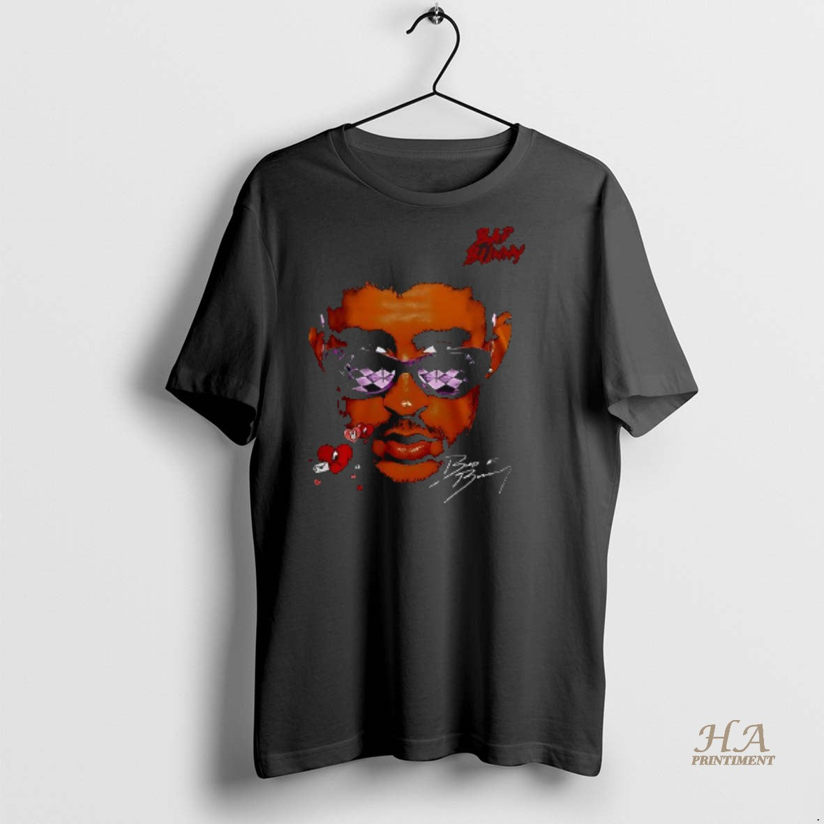 Official Bad Bunny X Debi Tirar Mas Fotos World Tour Portrait Signature Shirt