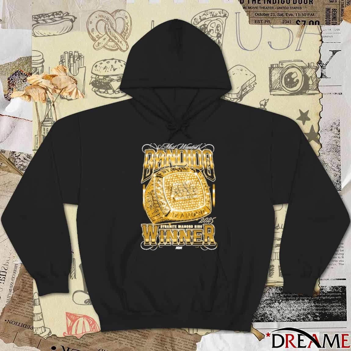 Bandido – Dynamite Diamond Ring Winner 2025 AEW t-shirt