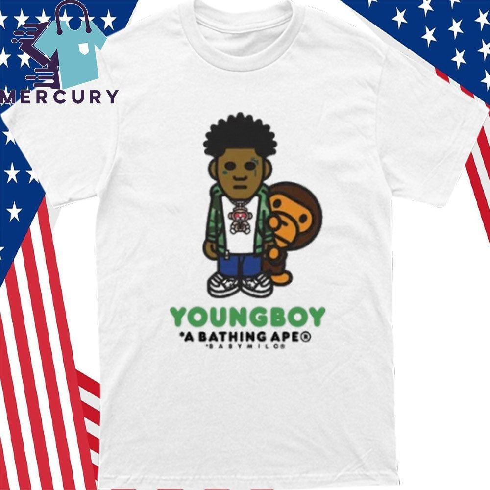 Bape X Youngboy Never Broke Again Milo Shirt