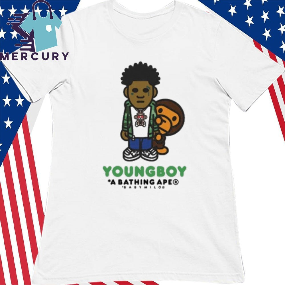 Bape X Youngboy Never Broke Again Milo Shirt