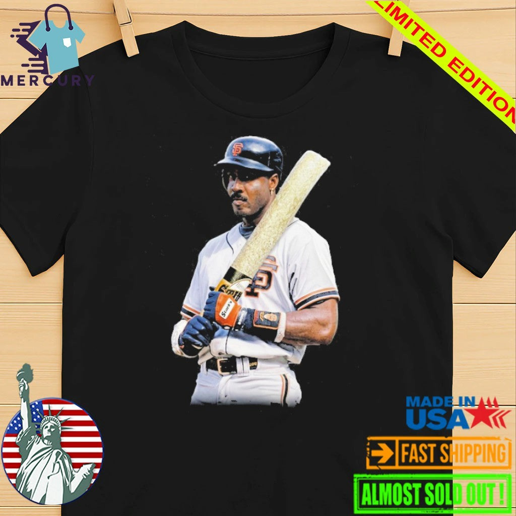 Barry Bonds Wielding A Cannabis Joint Bat Shirt