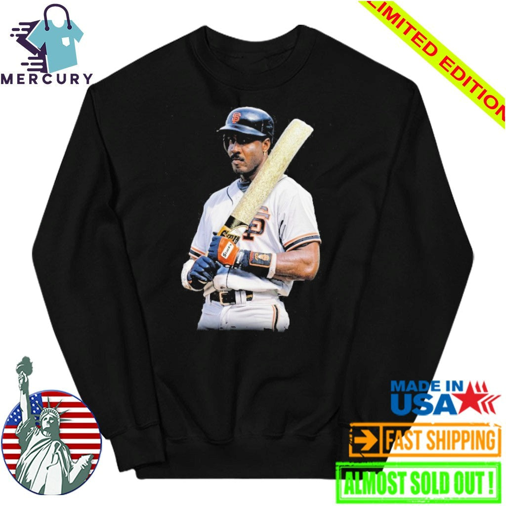 Barry Bonds Wielding A Cannabis Joint Bat Shirt