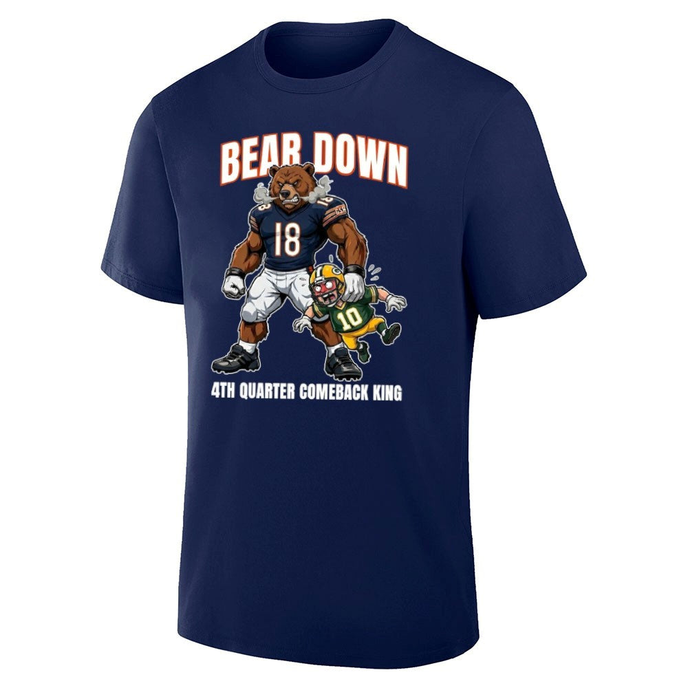 Bear Down 4th Quarter Comeback King Chicago Beat Green Bay Shirt