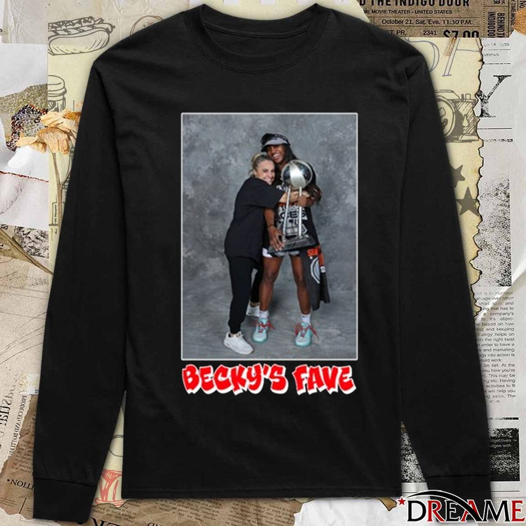 Becky’s Fave Jackie Las Vegas Aces Becky Hammon And Jackie Young t-shirt
