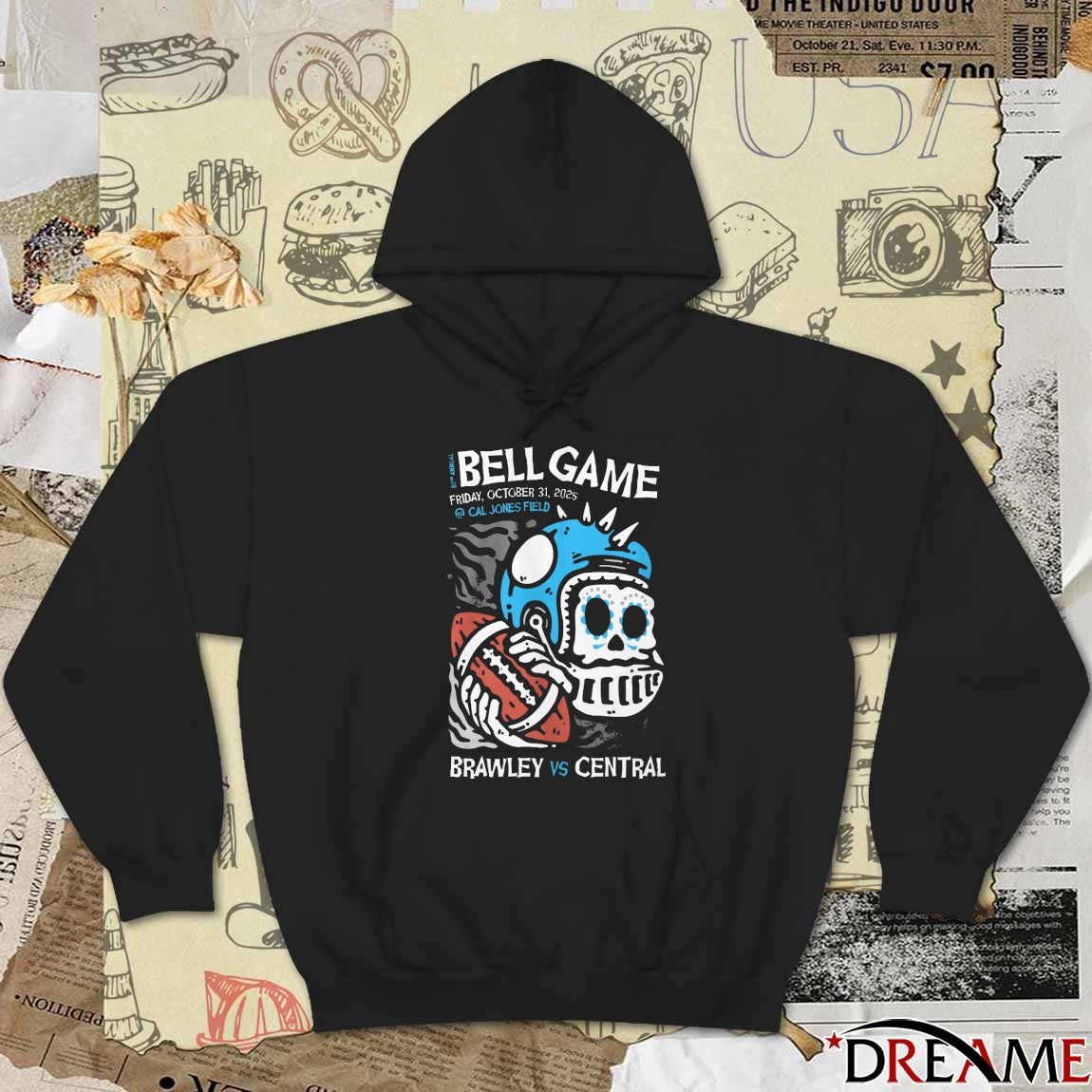 Bell Game Friday October 31 2025 Cal Jones Field Brawley Vs Central t-shirt