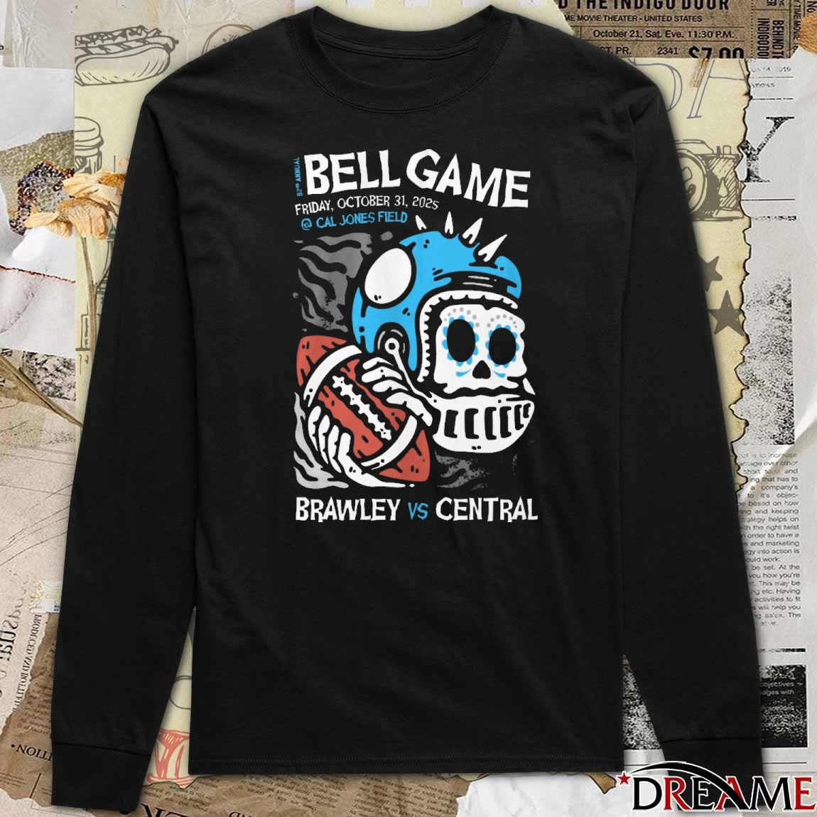 Bell Game Friday October 31 2025 Cal Jones Field Brawley Vs Central t-shirt