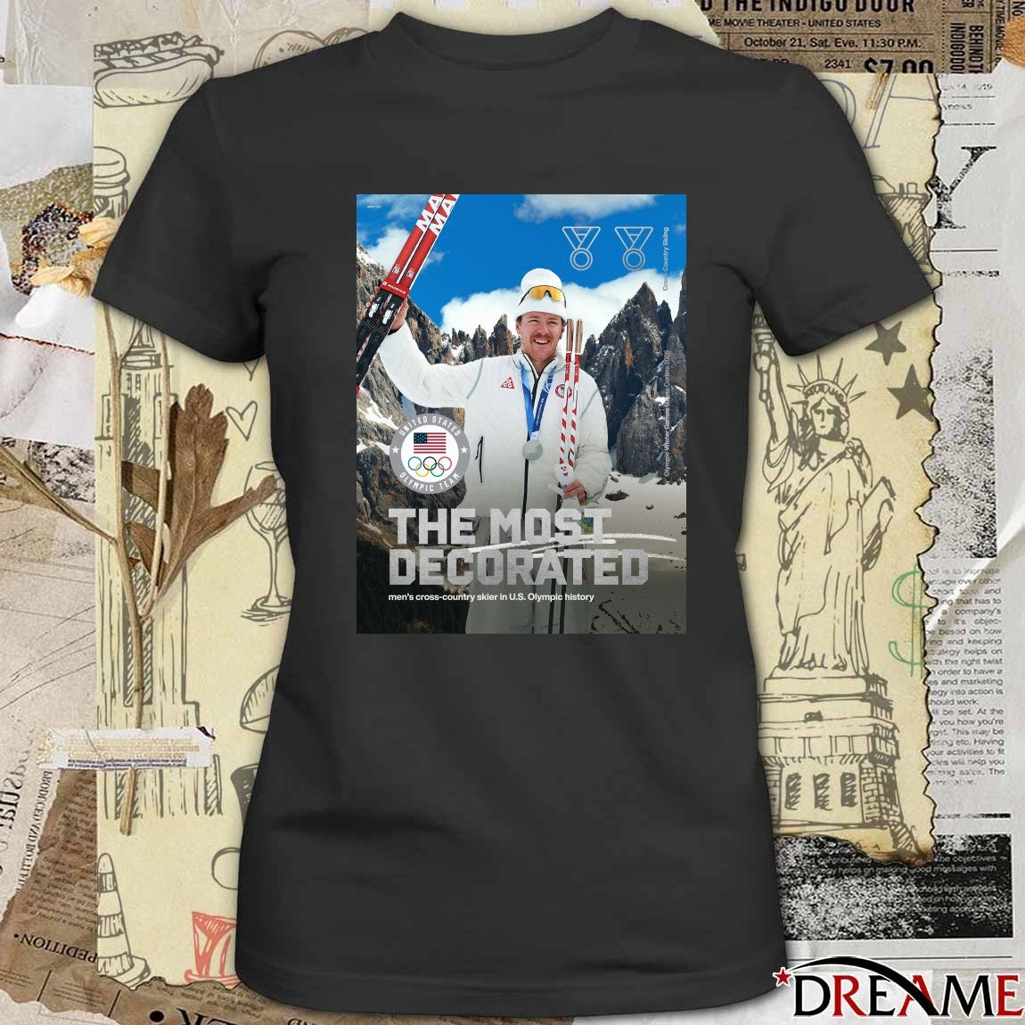 Ben Ogden The Most Decorated Men’s Cross-country Skier In U.S Olympic History Poster t-shirt