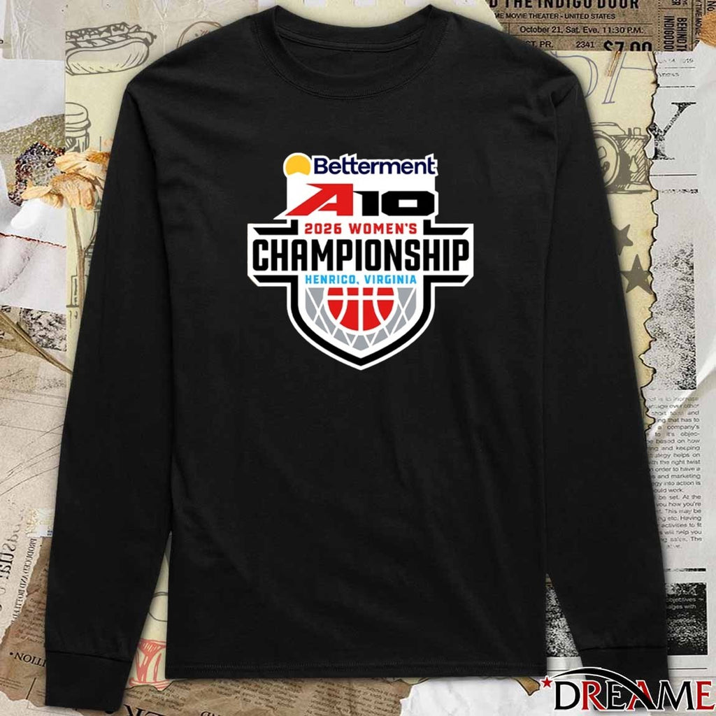 Betterment A10 2026 Women’s Championship Henrico Virginia Logo t-shirt