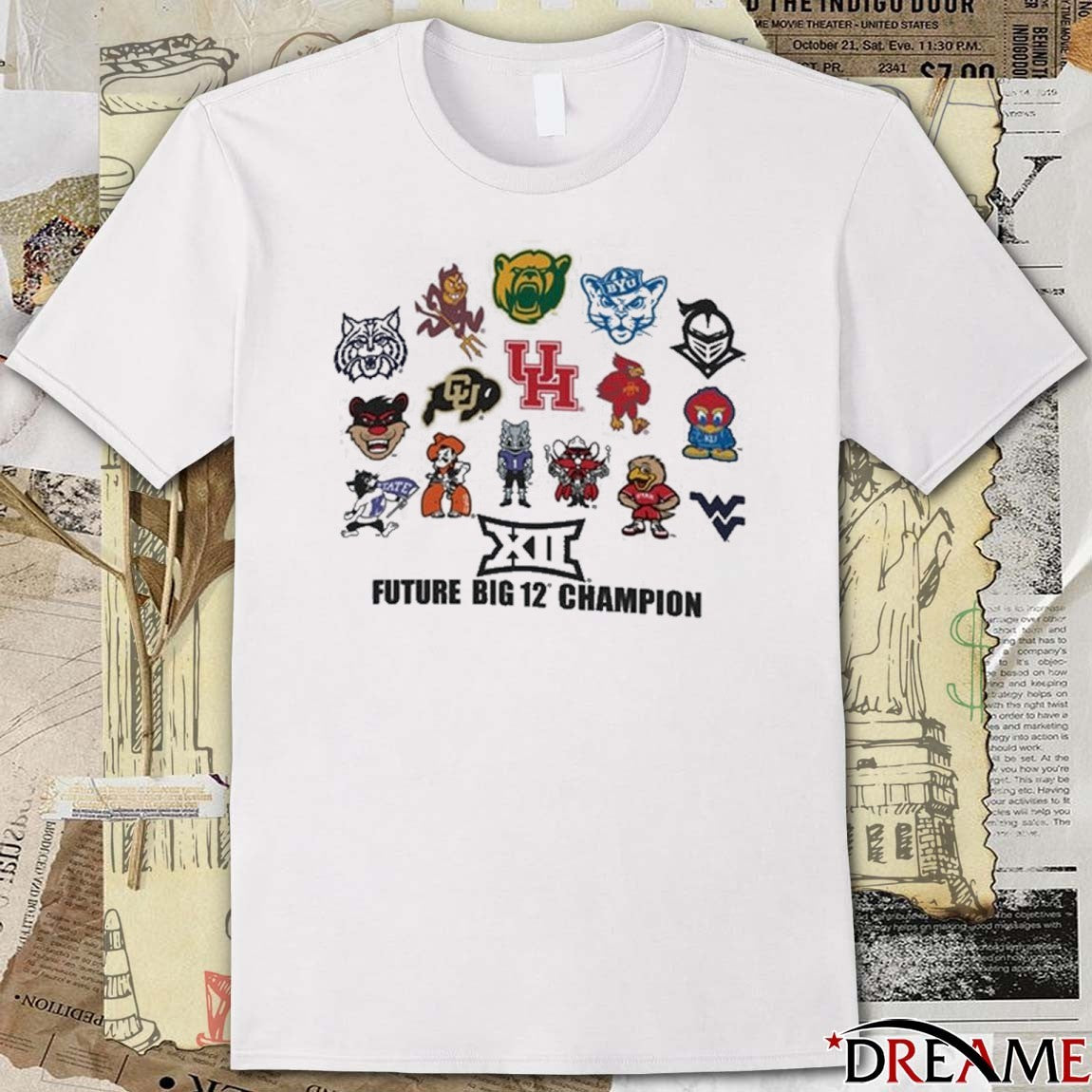 Big 12 Champion Future Big 12 Champion All Logos Mascot t-shirt