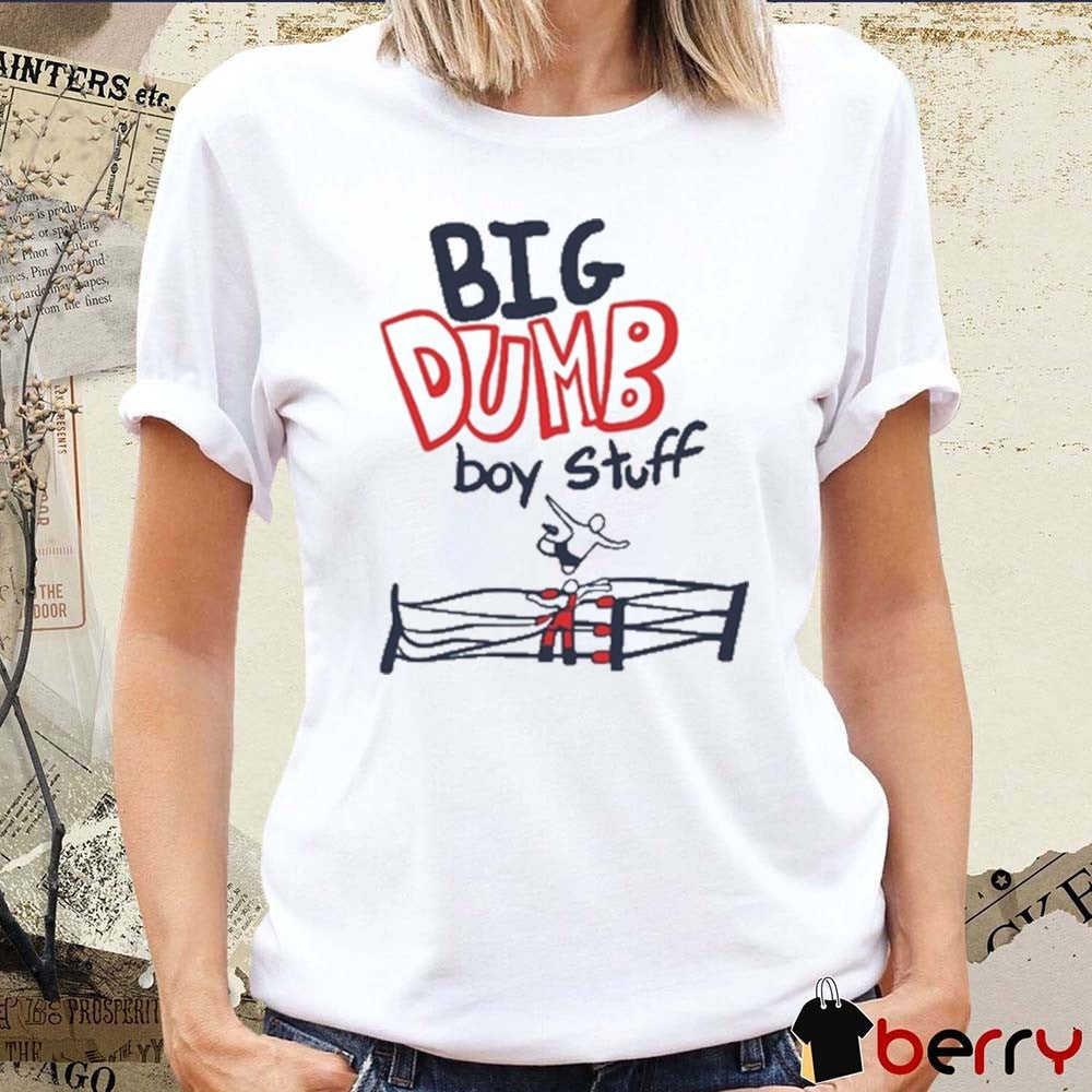 Big Dumb Boy Stuff Wrestlers Graphic t-shirt