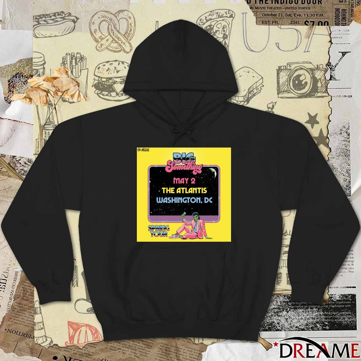 Big Something Spring Tour 2026 Poster Merch May 2 The Atlantis Washington, Dc t-shirt