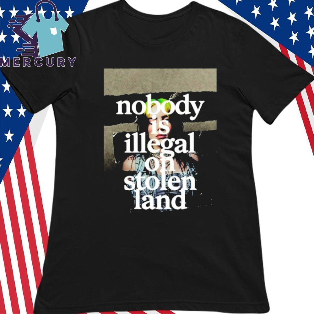 Billie Eilish Says Fuck Ice At Grammy No One Is Illegal On Stolen Land Shirt