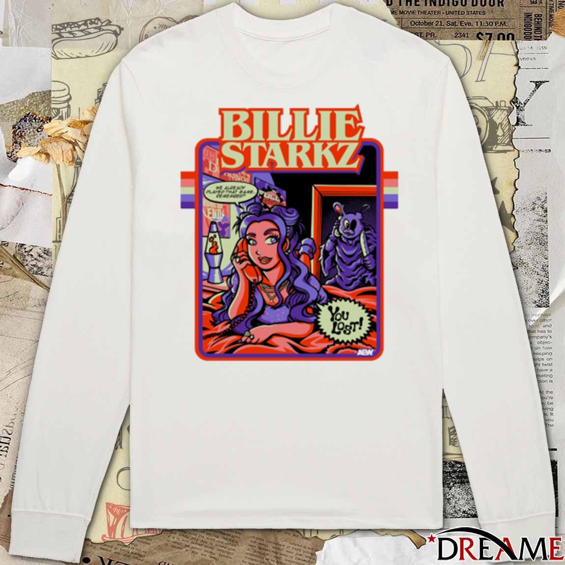 Billie Starkz Scream Rabbit Scream You Lost AEW 2025 t-shirt