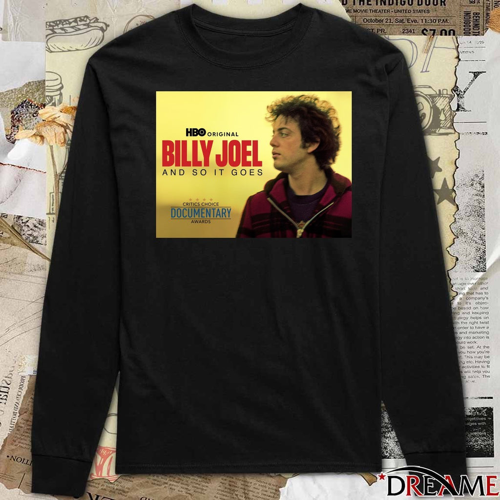 Billy Joel And So It Goes Critics Choice Documentary Awards 2025 Poster t-shirt