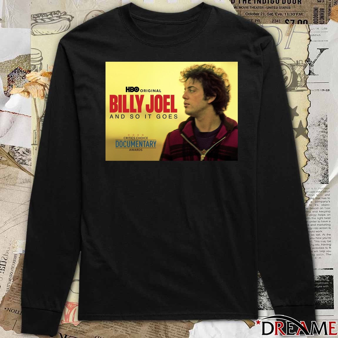Billy Joel And So It Goes Critics Choice Documentary Awards 2025 Poster t-shirt