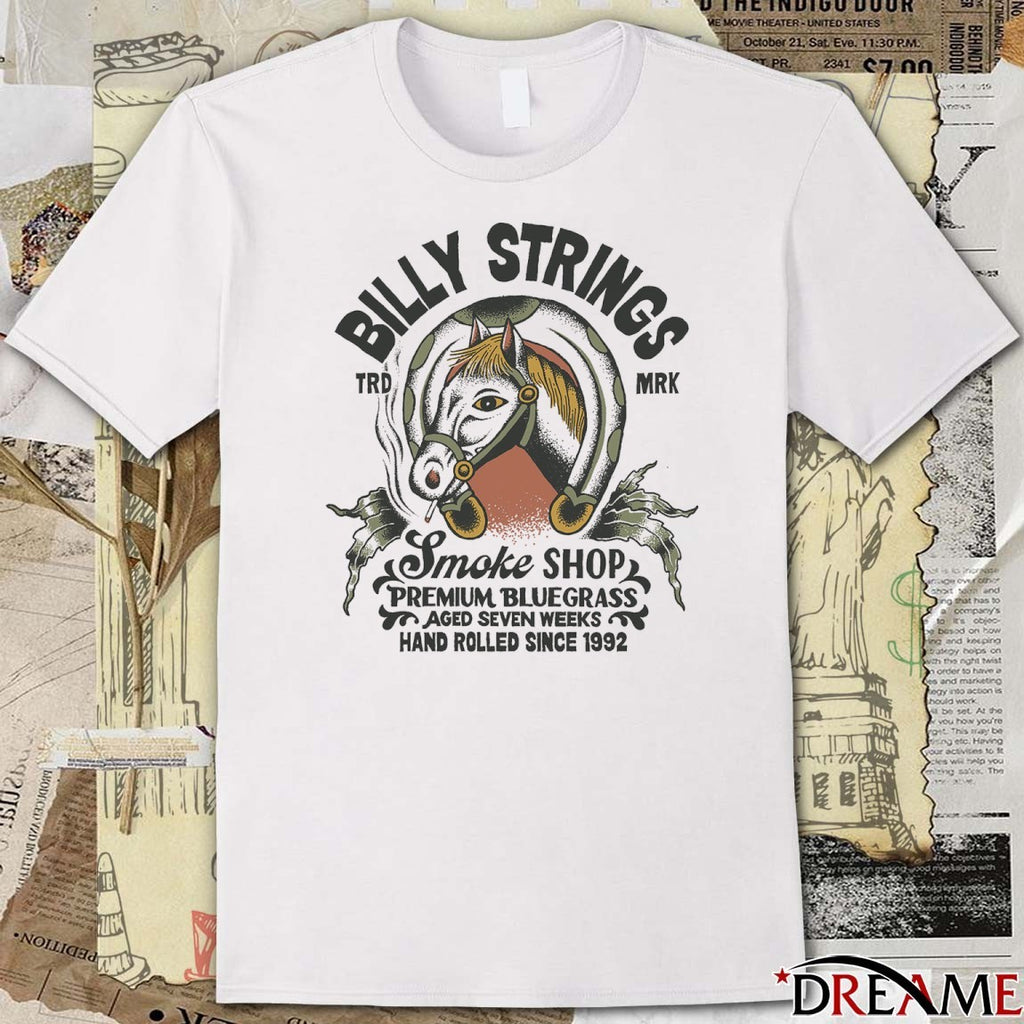 Billy Strings 2026 Winter Tour Smoke Shop Premium Blue Grass Aged Seven Weeks t-shirt