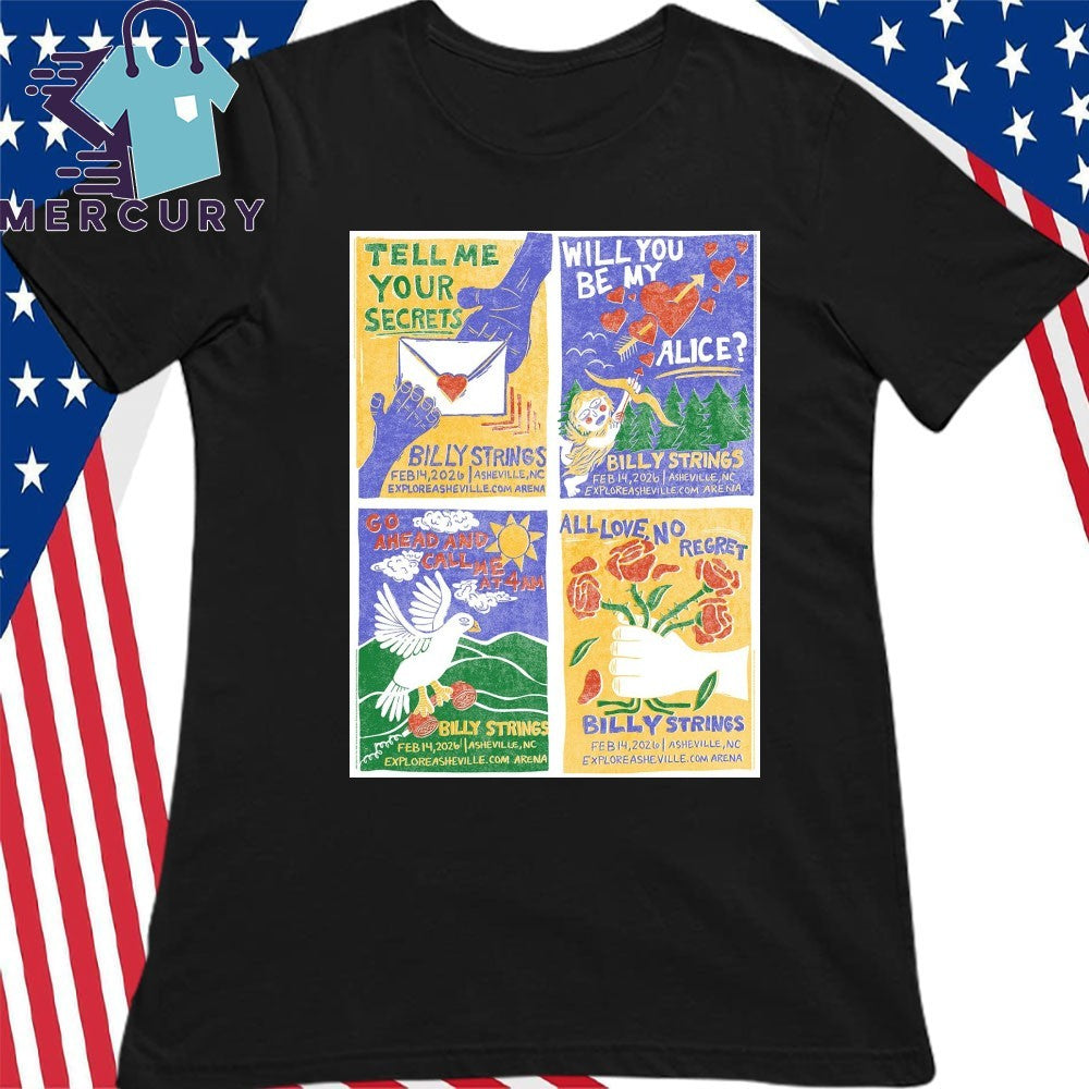 Billy Strings In Asheville NC On Feb 10-14 2026 Poster Shirt