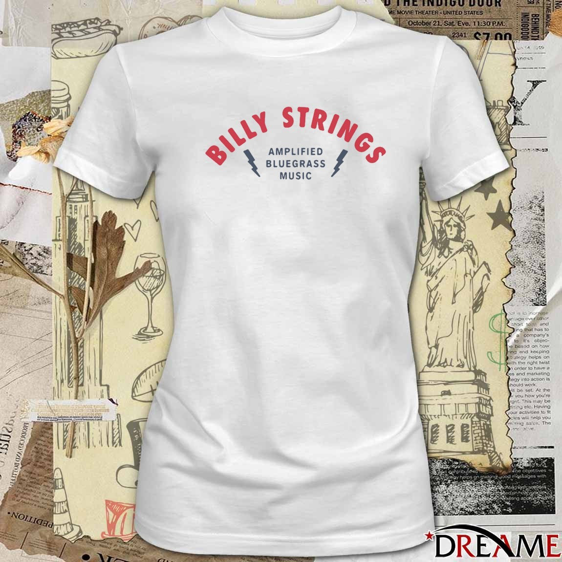 Billy Strings Winter 2026 Tour Amplified Bluegrass Music t-shirt