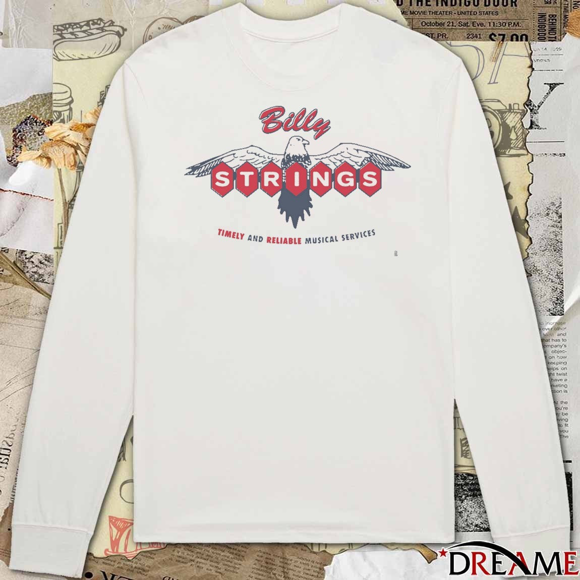 Billy Strings Winter 2026 Tour Timely And Reliable Musical Services t-shirt
