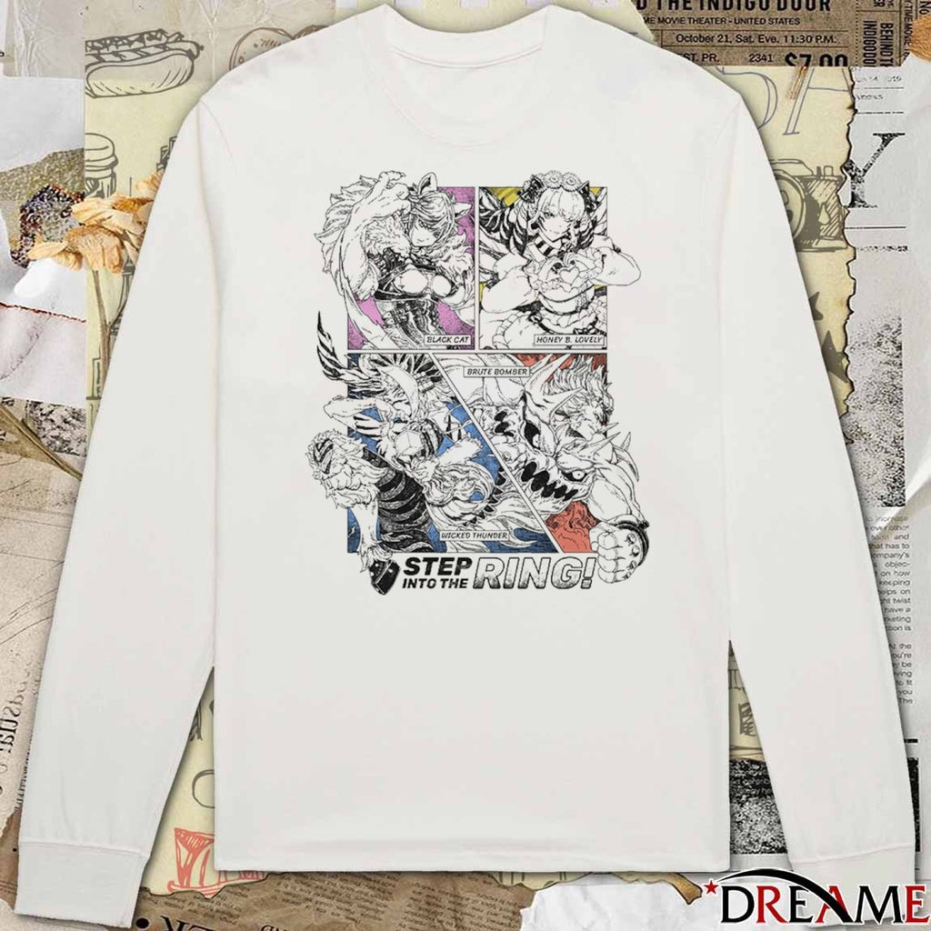 Black Cat Heiney B. Lovely Brute Bomber Step Into The Ring t-shirt