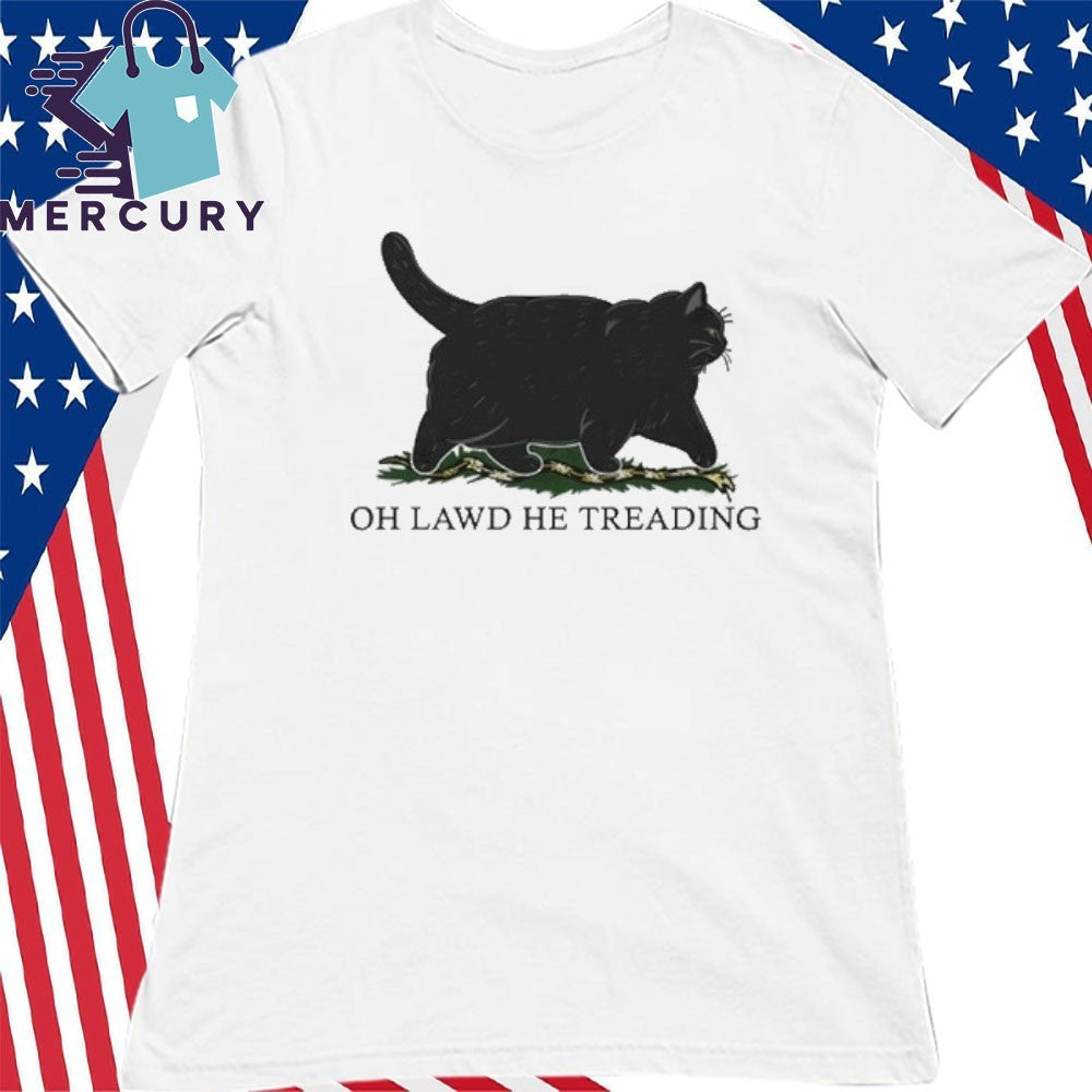 Black Cat oh lawd he treading vintage shirt