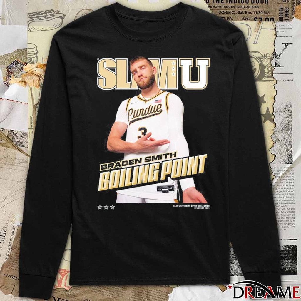 Black SLAMU Braden Smith Boiling Point Purdue Boilermakers Champions – Trending Now 2026 t-shirt