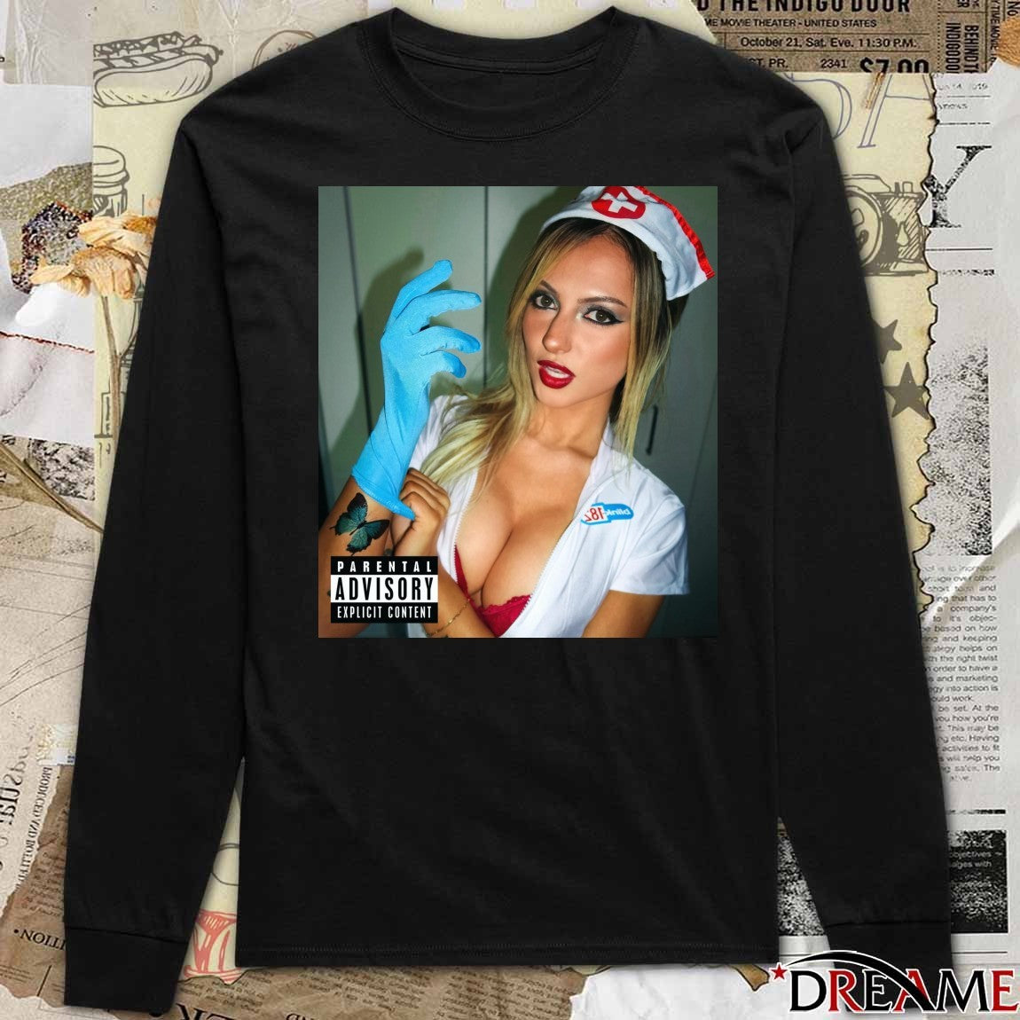 Blink-182 Nurse For Halloween Parental Advisory Explicit Content 2025 Poster t-shirt