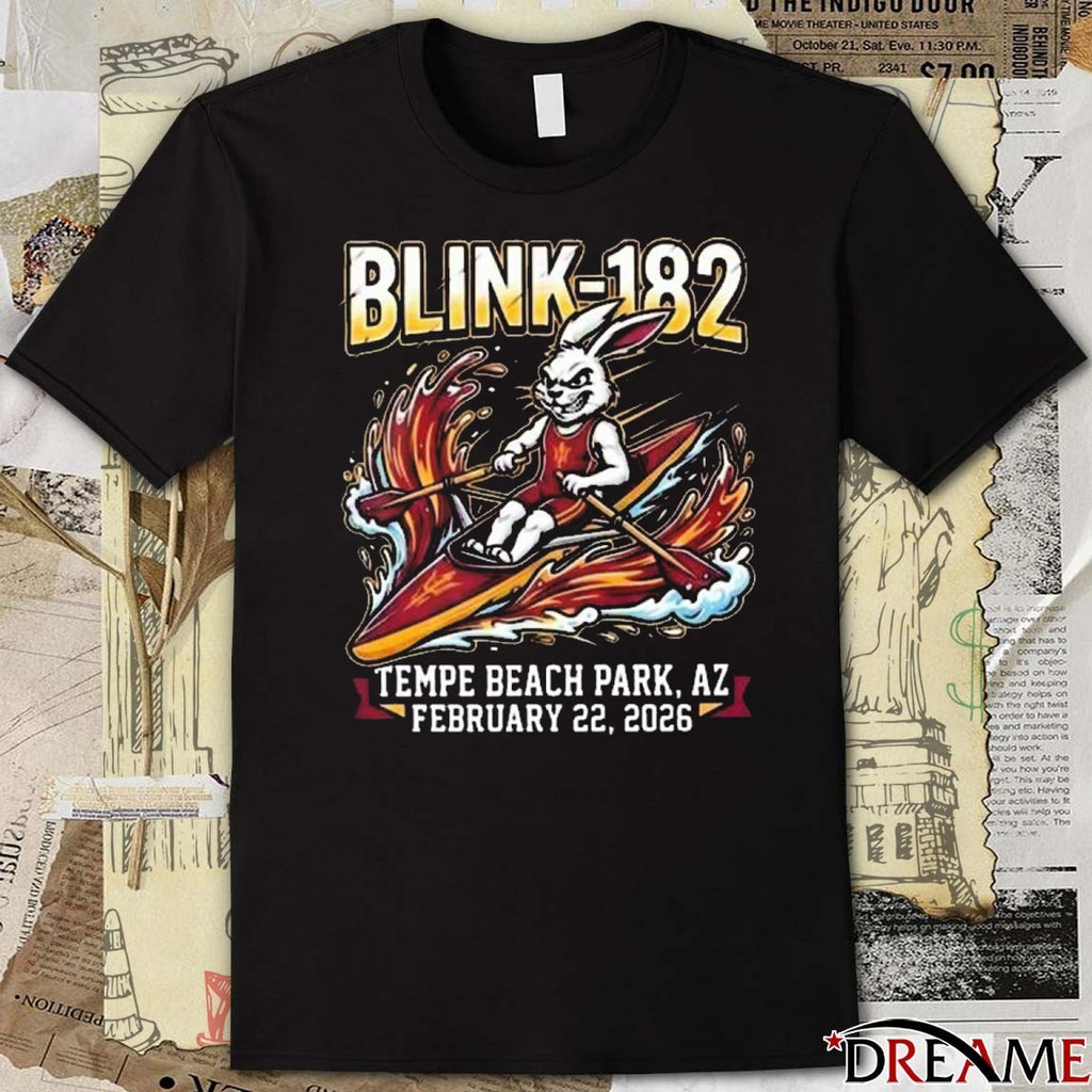 Blink-182 x ASU Rowing Music Show Innings Festival Arizona On February 22 2026 Tempe Beach Park AZ t-shirt