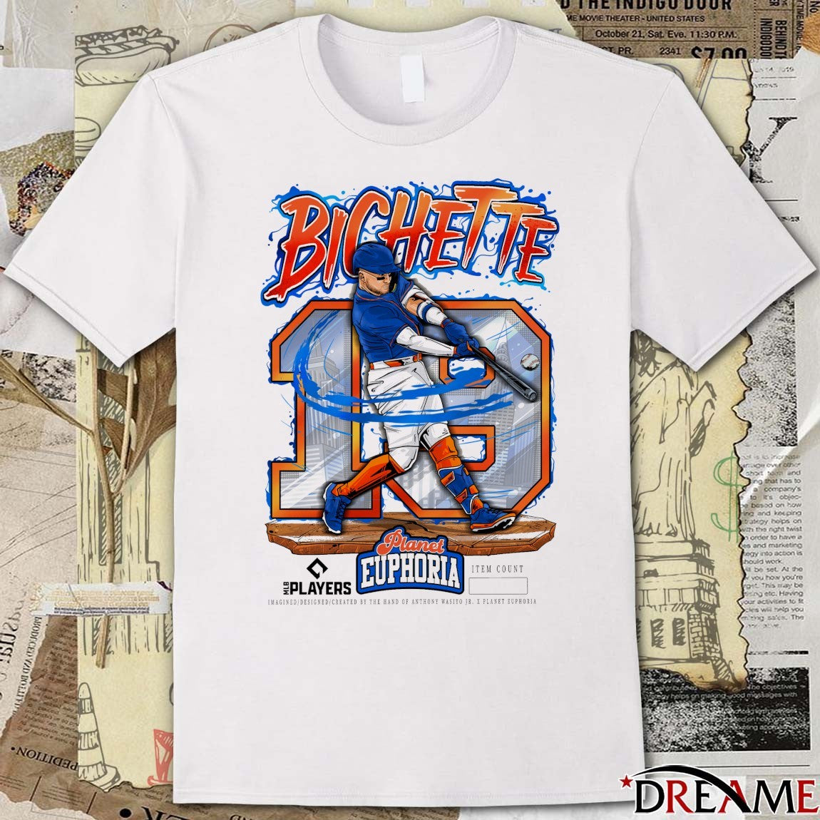 Bo Bichette New York Mets MLB 2026 Planet Euphoria Art t-shirt
