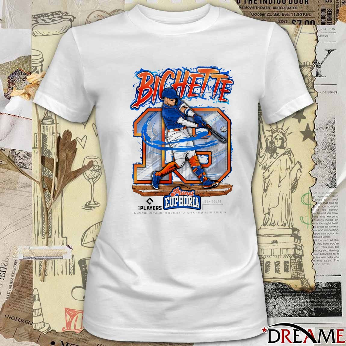 Bo Bichette New York Mets MLB 2026 Planet Euphoria Art t-shirt