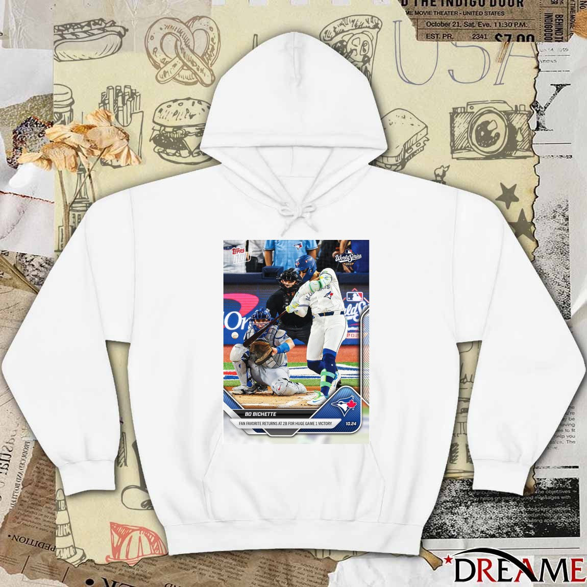 Bo Bichette Toronto Blue Jays 2025 MLB Topps Fan Favourite Returns At 2B For Huge Game 1 Victory t-shirt