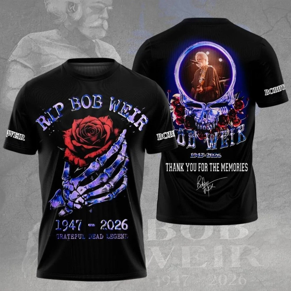 Bob Weir RIP Memorial 1947-2026 Grateful Dead Legend Shirt