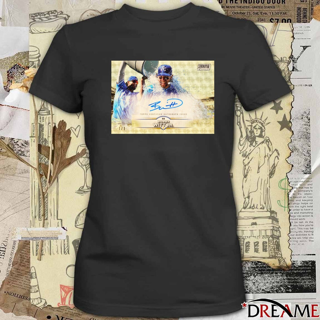 Bobby Witt Jr. Kansas City Royals Topps Certified Autograph Issue Signature Poster t-shirt