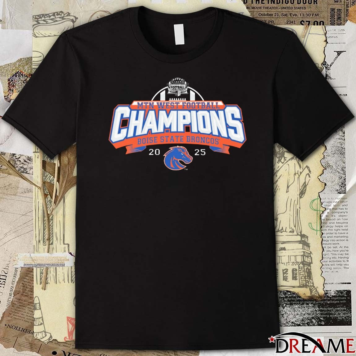 Boise State Broncos Football Mountain West Champions 2025 NIL t-shirt