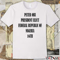 Bola Ahmed Tinubu Peter Obi President Elect Federal Republic Of Nigeria 16Th 2025 t-shirt