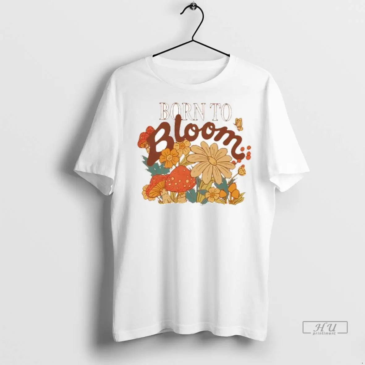 Official Born To Bloom Auturm Vitage Ladies T Shirt