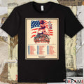 Brantley Gilbert The Real American Tour 2026 Schedule Poster Country Music Fan t-shirt