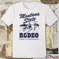 Brenna Greene Montana State 1972 Rodeo Nat’l Champs t-shirt- Classic 70s Western Style Tee