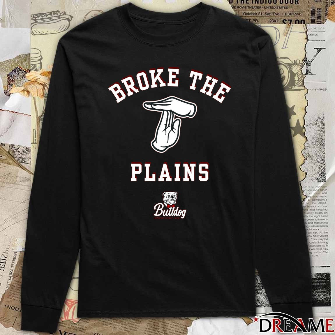 Broke The Plains Georgia Bulldogs Bourbon Social Club t-shirt