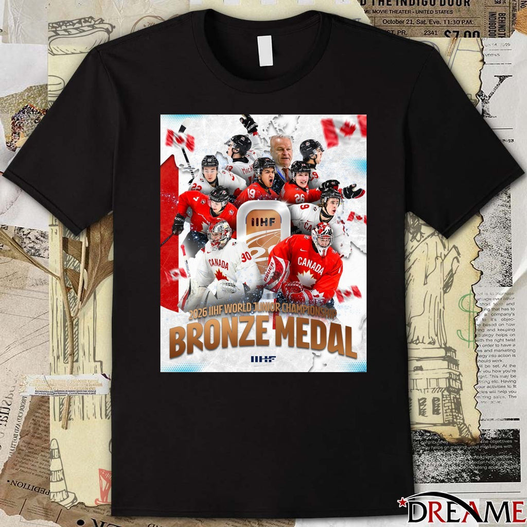 Bronze Medal 2026 IIHF World Junior Championship Poster t-shirt