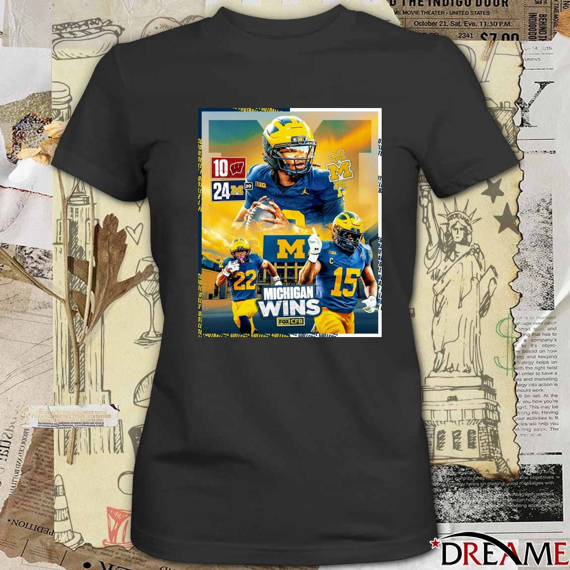 Bryce Underwood and Justice Haynes Michigan Wolverines Vs Wisconsin Badgers final score 24 – 10 Poster t-shirt