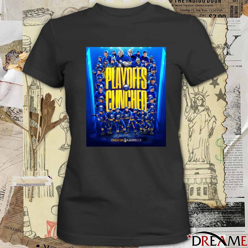 Buffalo Sabres Playoffs Clinched Stanley Cup Hockey Playoffs 2026 Poster t-shirt