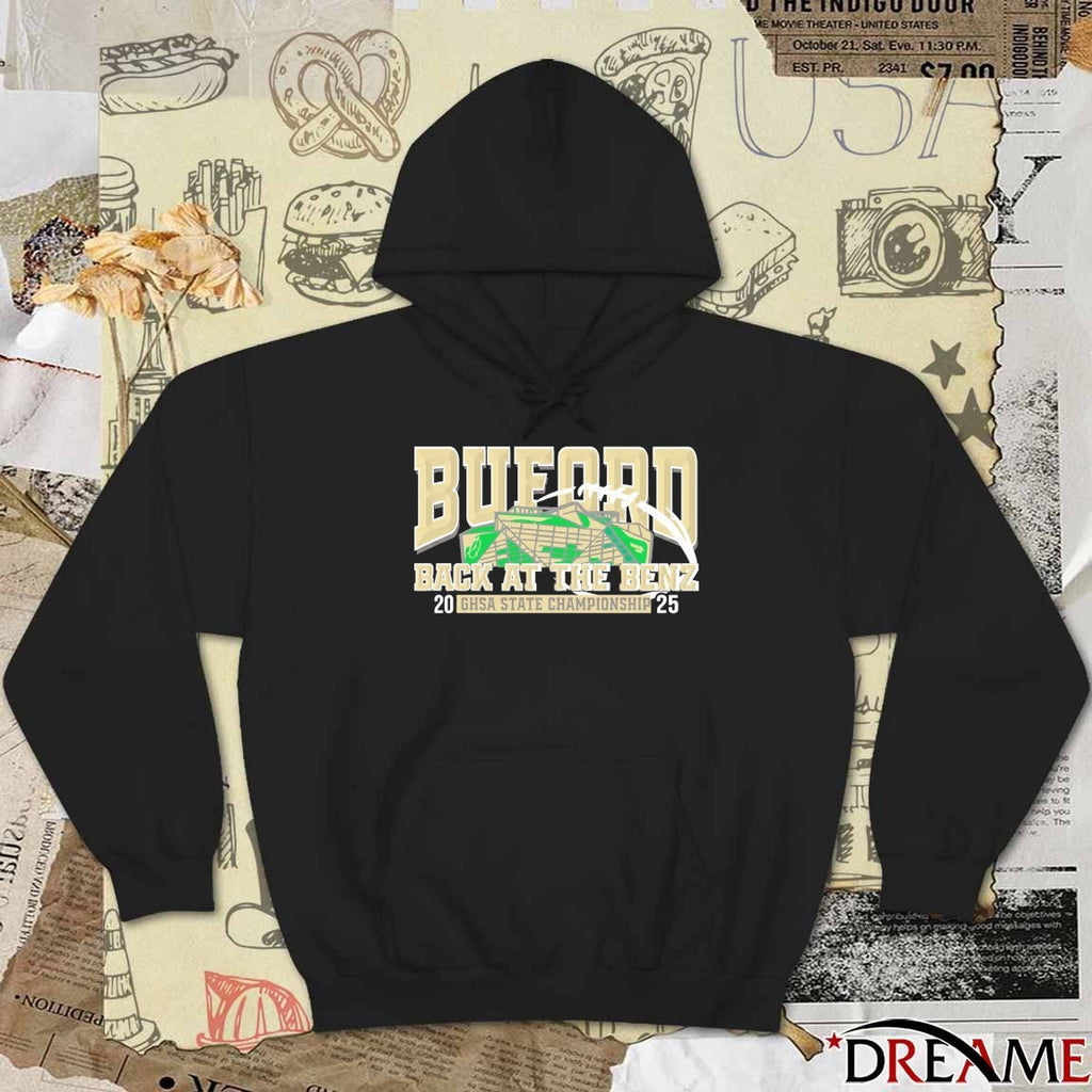 Buford Wolves Back At The Benz 2025 GHSA State Football Championship t-shirt