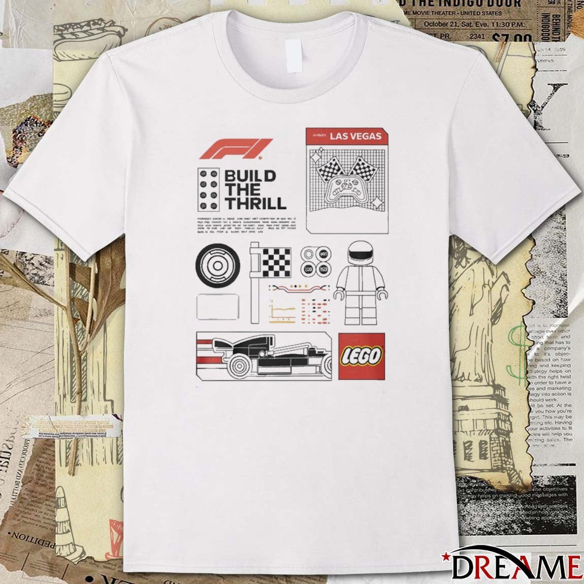 Build The Thrill LEGO Formula 1 t-shirt