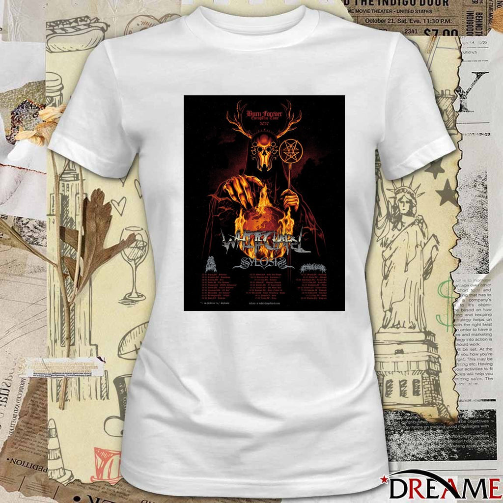Burn Forever European Tour 2027 Whitechapel Sylosis on UK dates Poster t-shirt