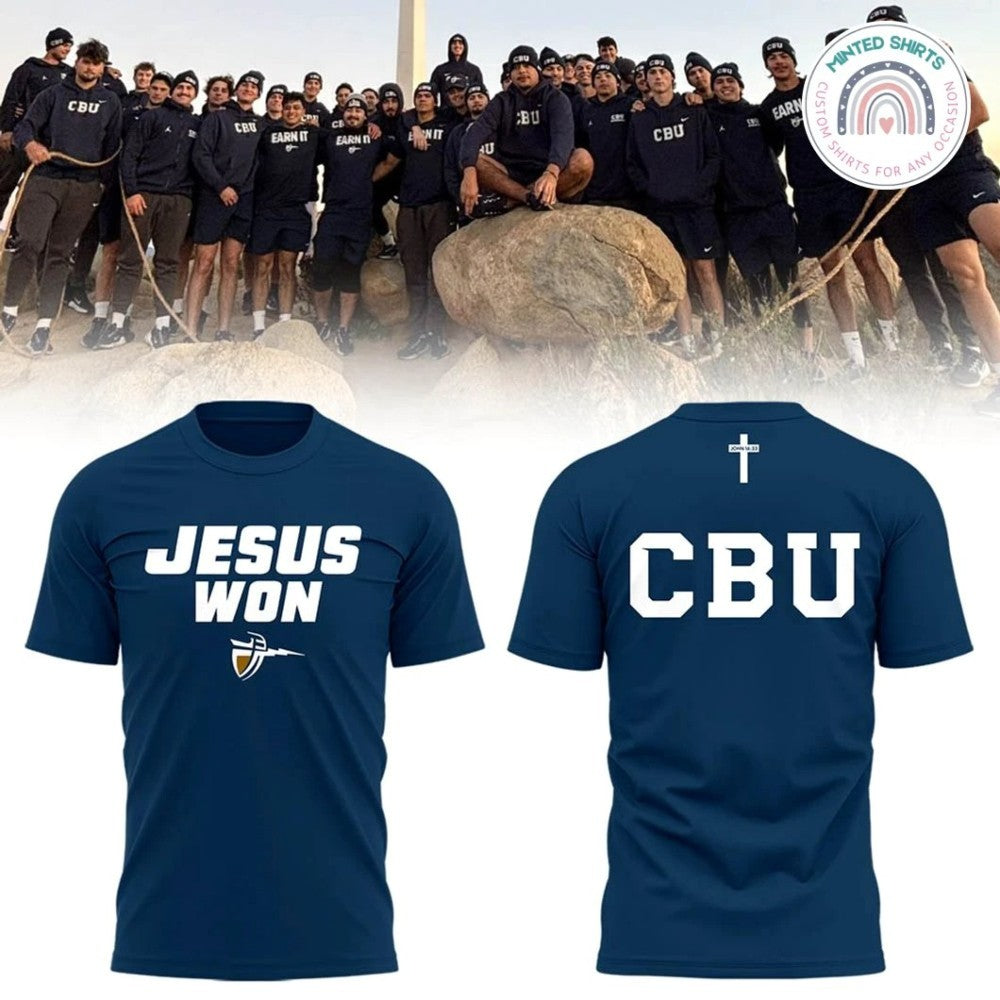 CBU Baseball Jesus Won Shirt