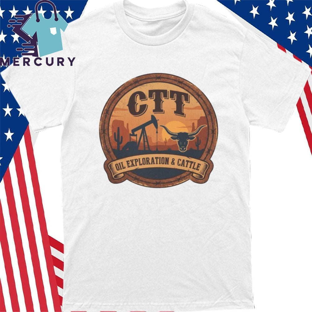 CTT Oil Exploration & Cattle West Texas Vintage Shirt