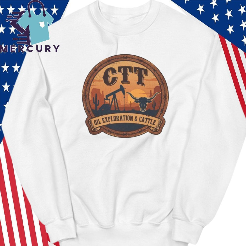 CTT Oil Exploration & Cattle West Texas Vintage Shirt